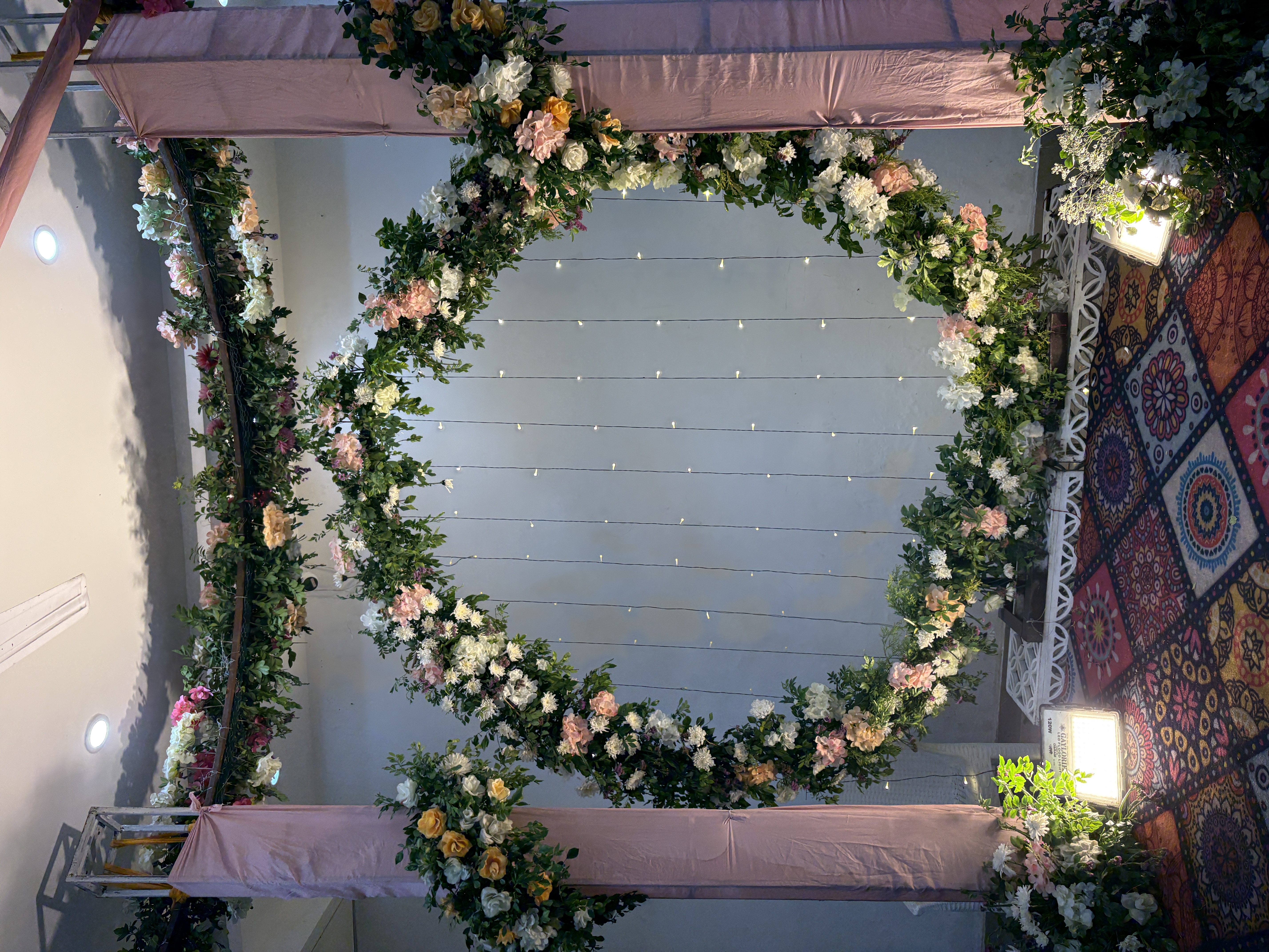 Indoor wedding decor photo at Corbett Wild Resort